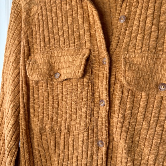 CPY - BKE Button-Down Long Sleeve Knit Shirt - Mustard Yellow or Gold - XL - Picture 3 of 16